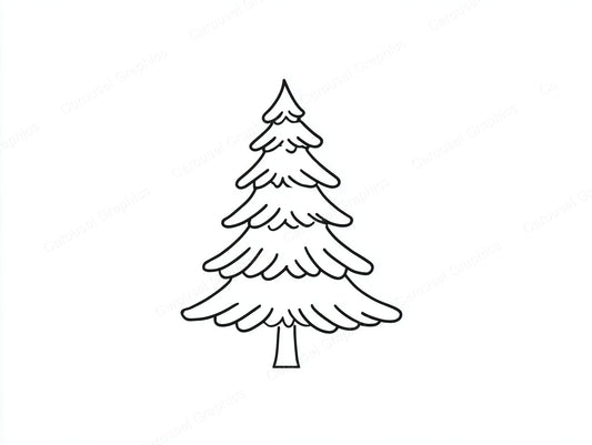 Christmas Tree Vector Graphic preview