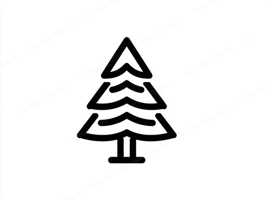Christmas Tree Vector Graphic preview