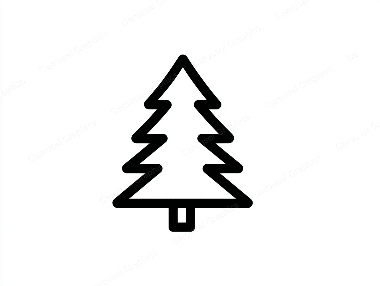 Christmas Tree Vector Graphic preview