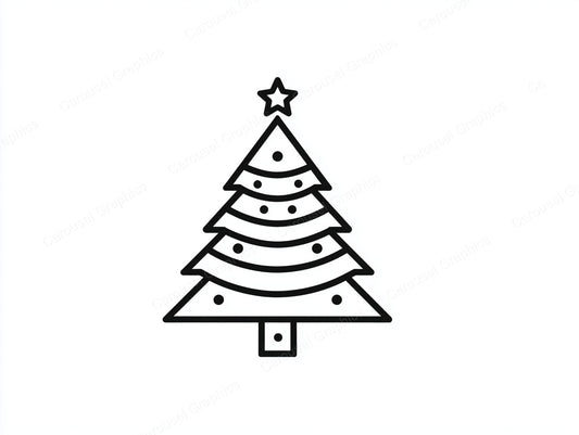 Christmas Tree Vector Graphic preview