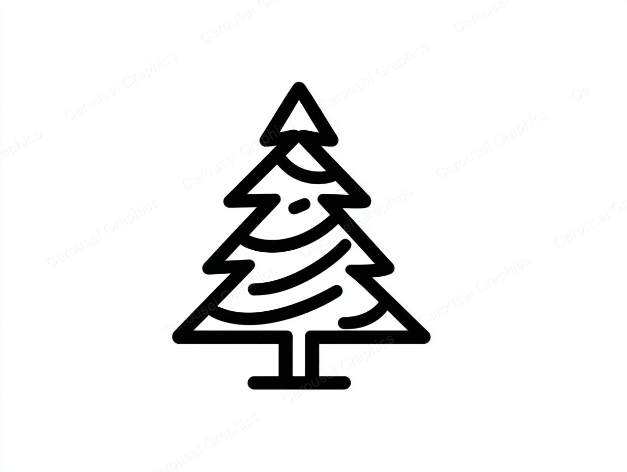 Christmas Tree Vector Graphic preview