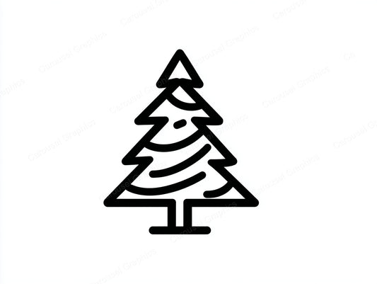 Christmas Tree Vector Graphic preview