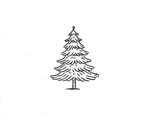 Christmas Tree Vector Graphic preview