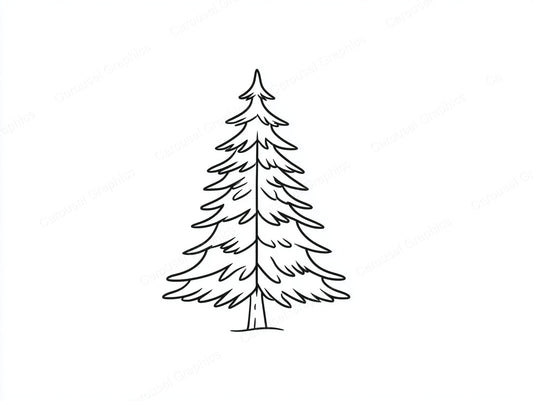 Christmas Tree Vector Graphic preview