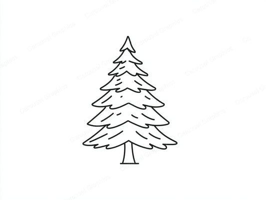 Christmas Tree Vector Graphic preview