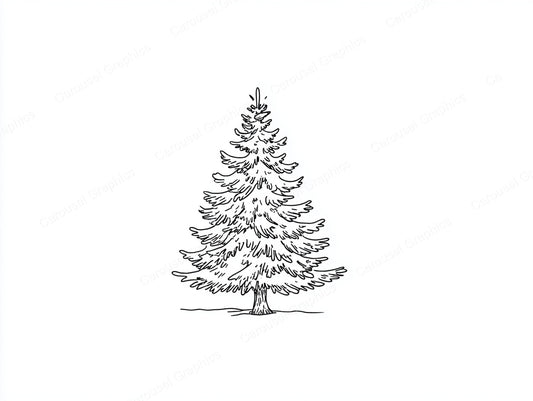 Christmas Tree Vector Graphic preview