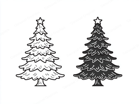 Christmas Tree Vector Graphic preview