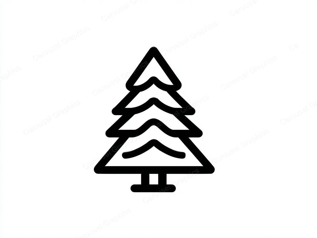 Christmas Tree Vector Graphic preview