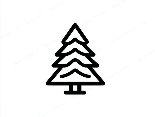 Christmas Tree Vector Graphic preview