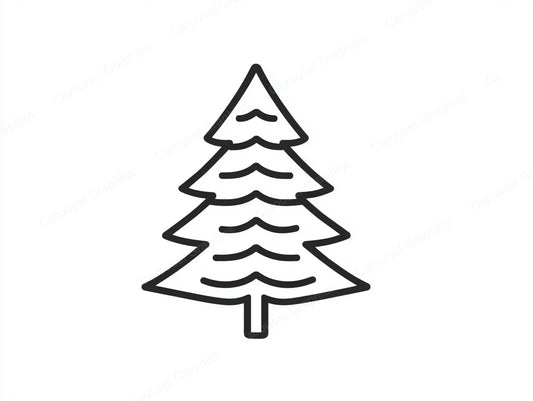 Christmas Tree Vector Graphic preview