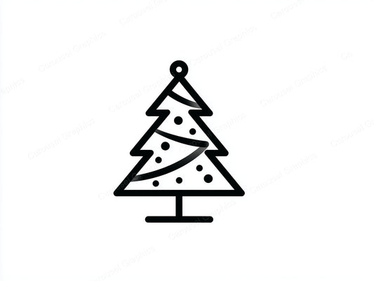 Christmas Tree Vector Graphic preview
