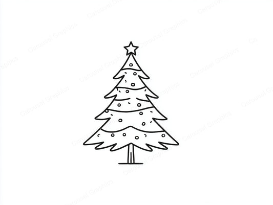 Christmas Tree Vector Graphic preview