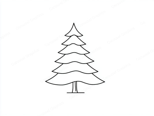 Christmas Tree Vector Graphic preview