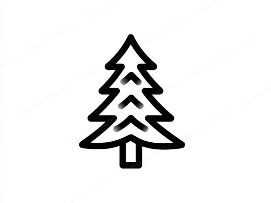 Christmas Tree Vector Graphic preview