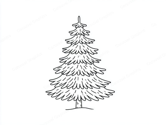 Christmas Tree Vector Graphic preview