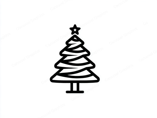 Christmas Tree Vector Graphic preview