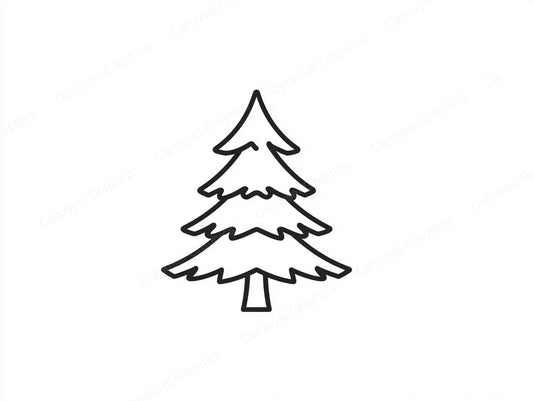 Christmas Tree Vector Graphic preview