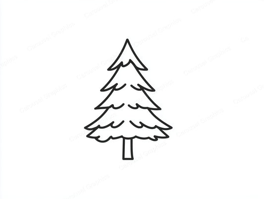 Christmas Tree Vector Graphic preview