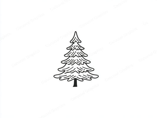 Christmas Tree Vector Graphic preview