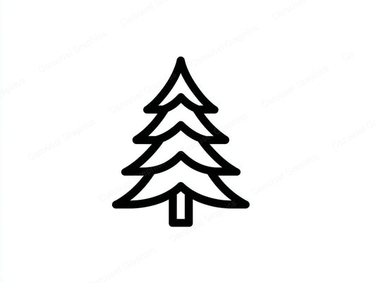 Christmas Tree Vector Graphic preview