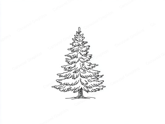 Christmas Tree Vector Graphic preview