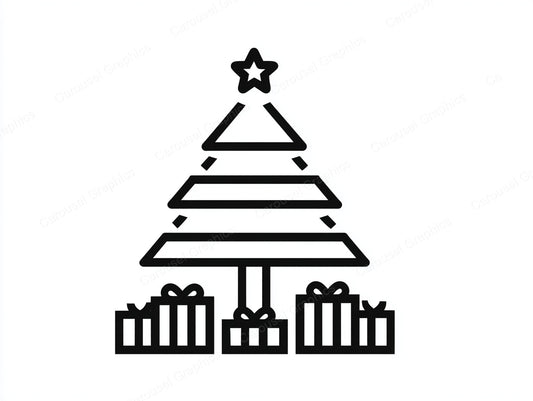 Christmas Tree Vector Graphic preview