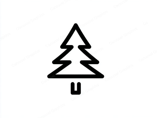 Christmas Tree Vector Graphic preview