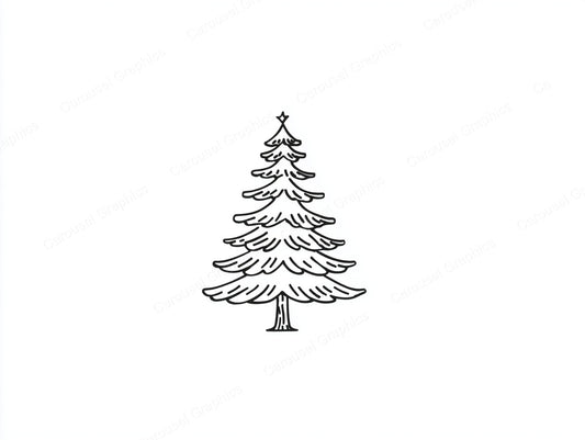 Christmas Tree Vector Graphic preview