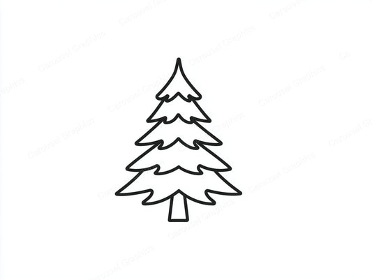 Christmas Tree Vector Graphic preview