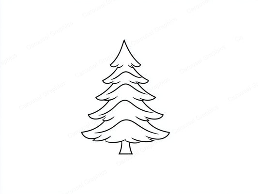 Christmas Tree Vector Graphic preview