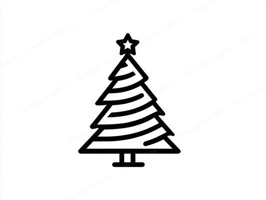 Christmas Tree Vector Graphic preview
