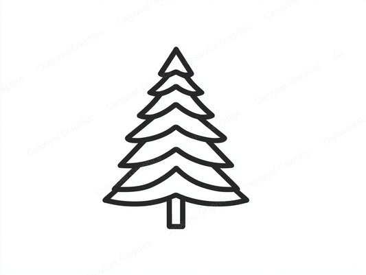 Christmas Tree Vector Graphic preview