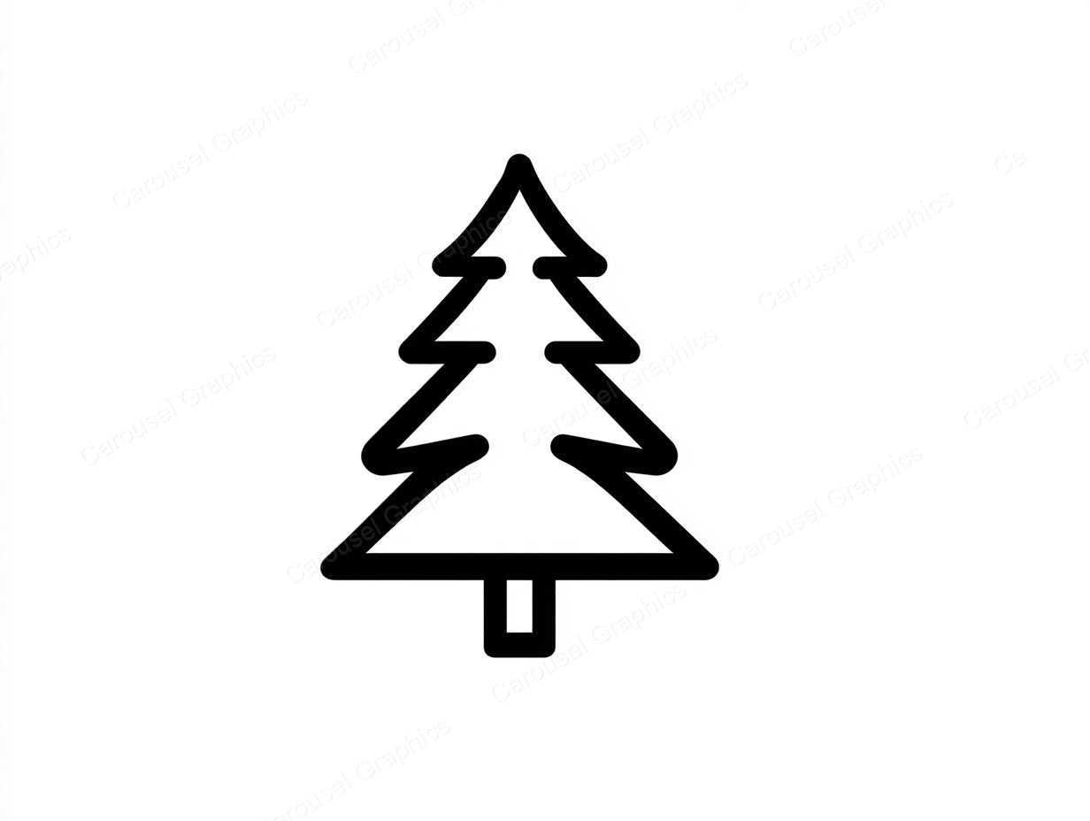 Christmas Tree Vector Graphic preview