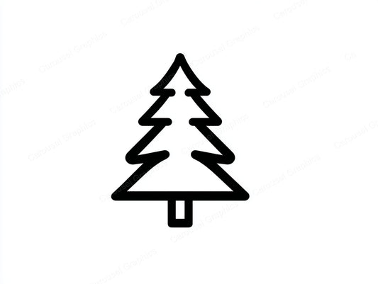 Christmas Tree Vector Graphic preview
