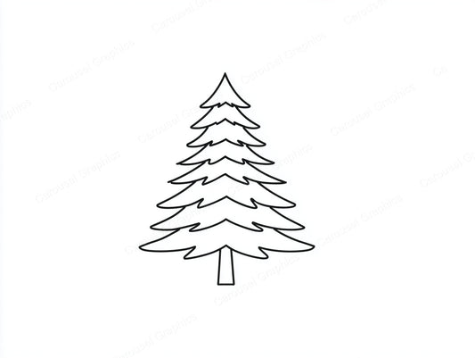 Christmas Tree Vector Graphic preview