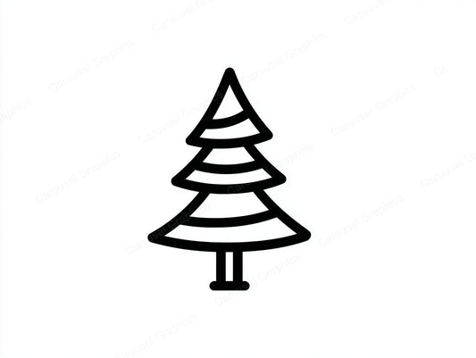 Christmas Tree Vector Graphic preview