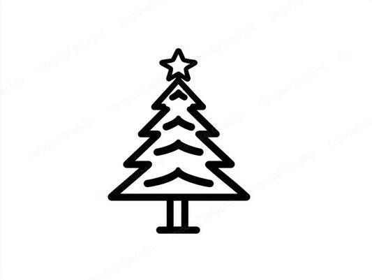 Christmas Tree Vector Graphic preview