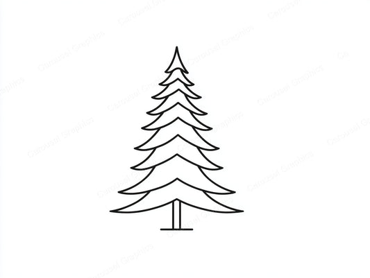 Christmas Tree Vector Graphic preview