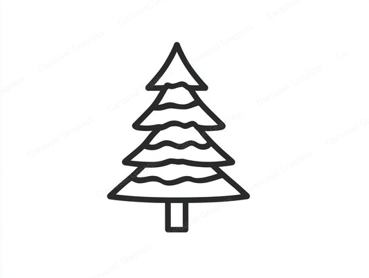 Christmas Tree Vector Graphic preview