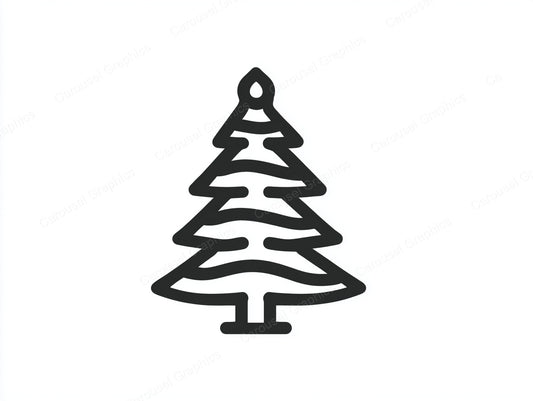 Christmas Tree Vector Graphic preview