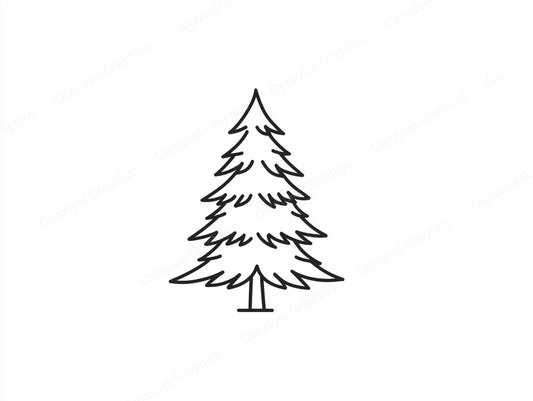 Christmas Tree Vector Graphic preview