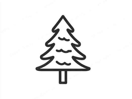 Christmas Tree Vector Graphic preview
