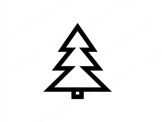 Christmas Tree Vector Graphic preview