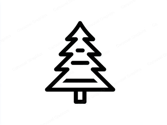 Christmas Tree Vector Graphic preview