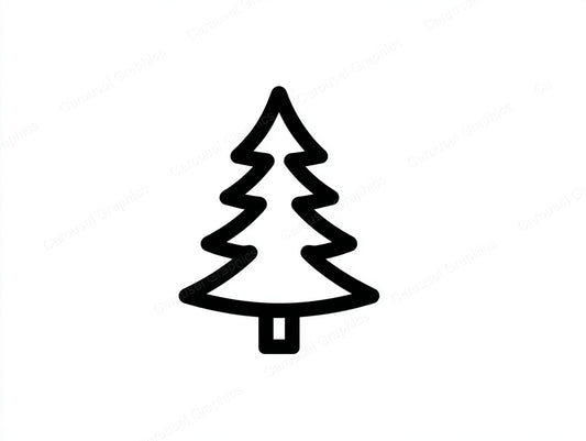 Christmas Tree Vector Graphic preview