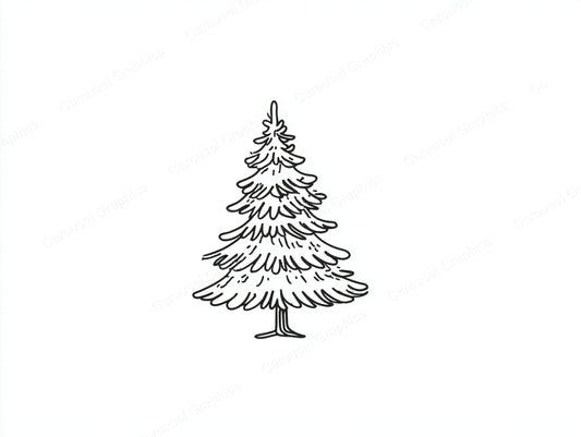 Christmas Tree Vector Graphic preview