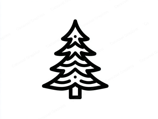 Christmas Tree Vector Graphic preview