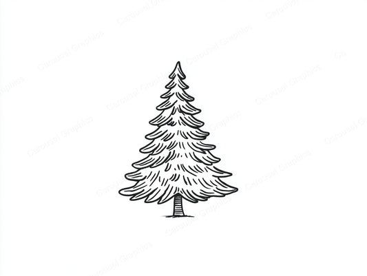 Christmas Tree Vector Graphic preview
