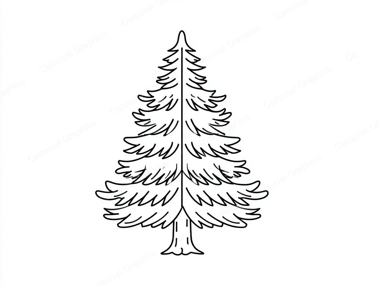 Christmas Tree Vector Graphic preview