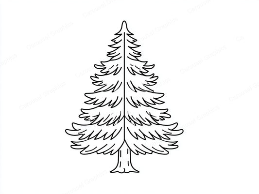 Christmas Tree Vector Graphic preview